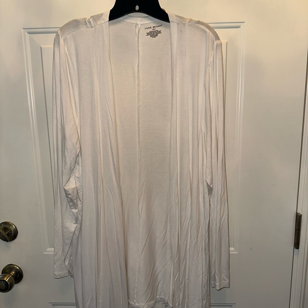 Lane Bryant Long Sleeve Cardigan - White